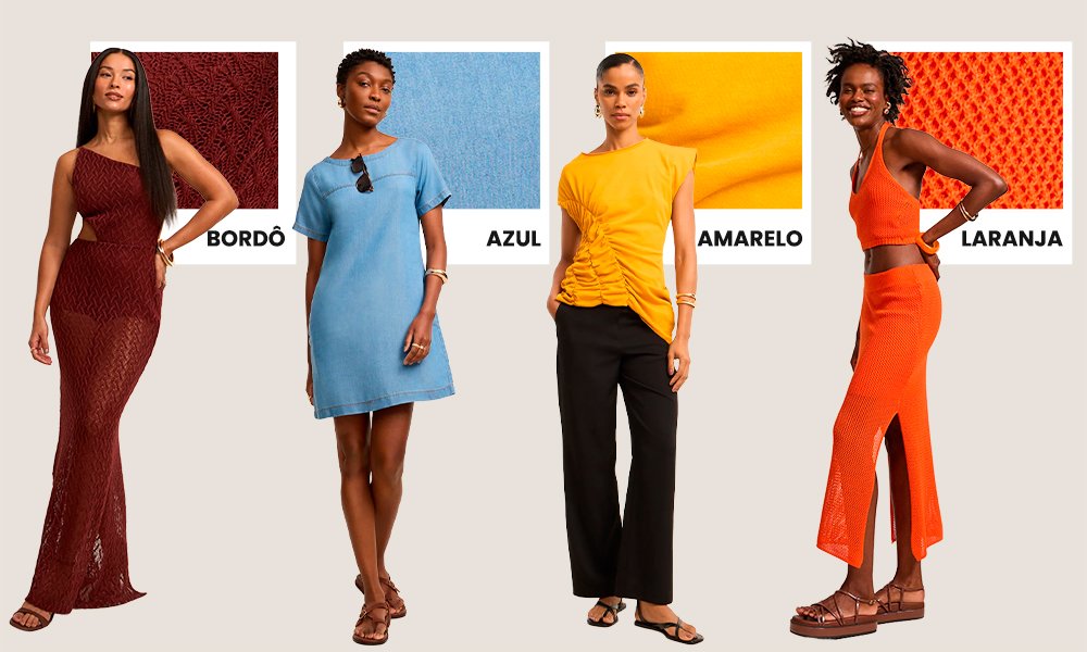 cores da moda verão 2026