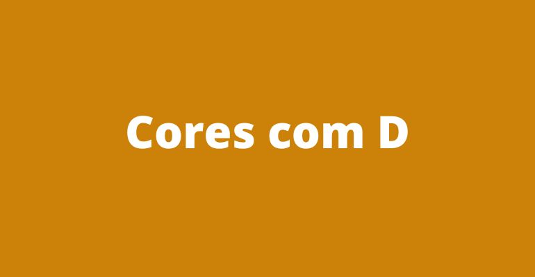 lista de cores que começam com d