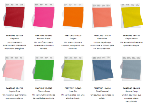 Cores Verão 2018