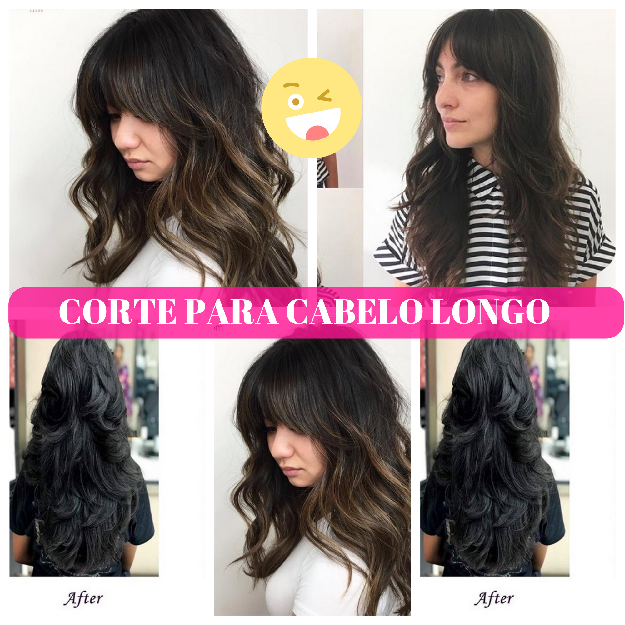 corte de cabelo longo crespo