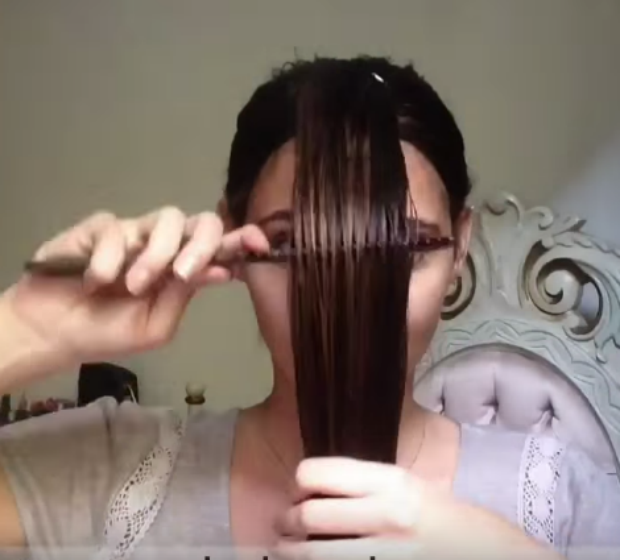corte repicado para afinar o rosto