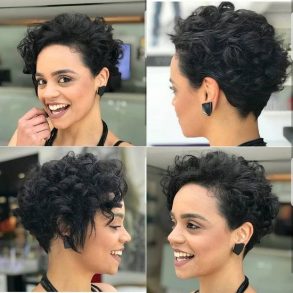 cortes para cabelo crespo curto