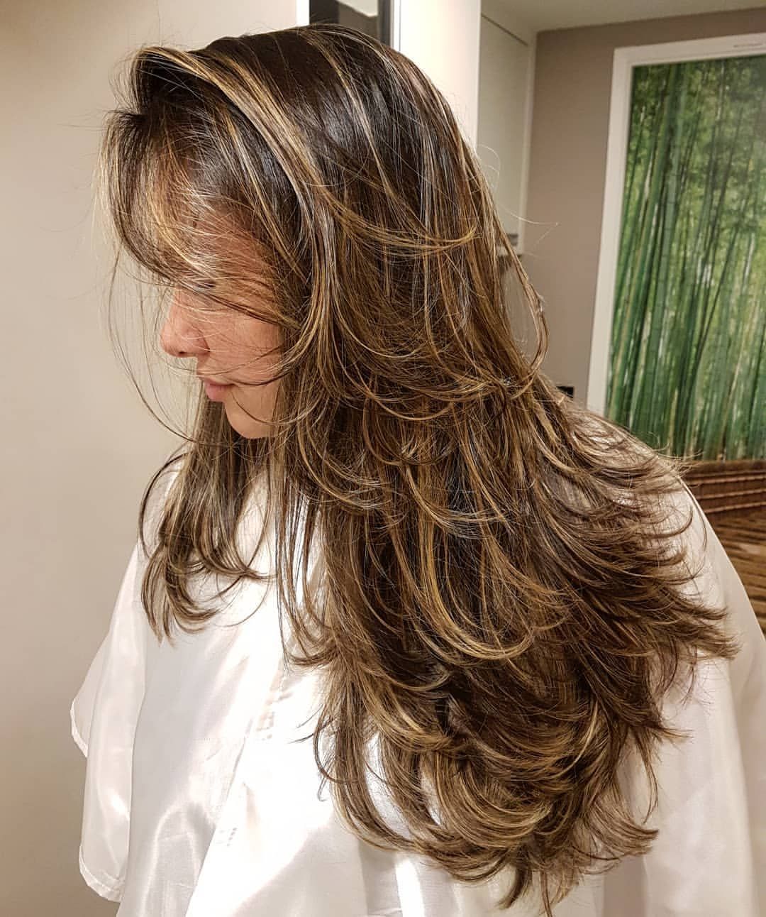 corte em camadas para cabelo liso