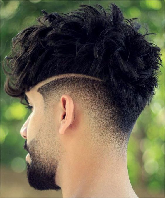fade em v masculino