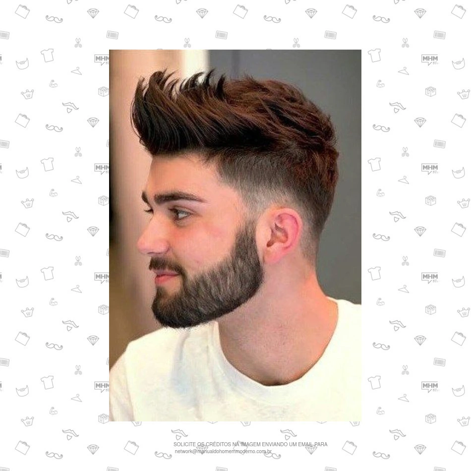 corte em v masculino com degradê
