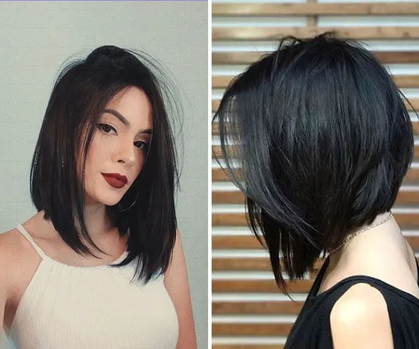 cortes de cabelo liso curto que rejuvenescem