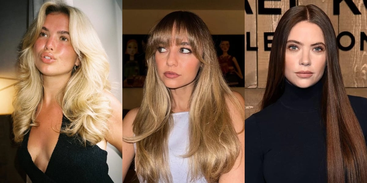 corte de cabelo feminino longo liso