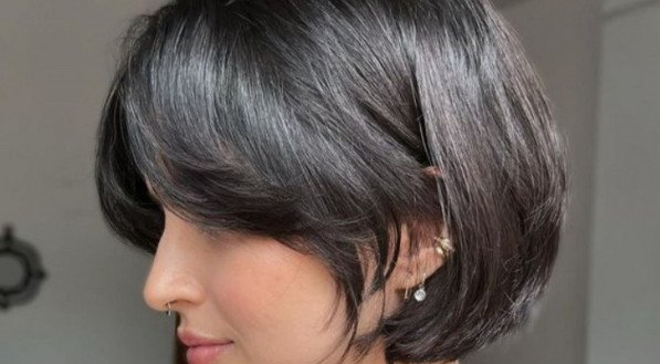 franja ideal para rosto redondo e curto