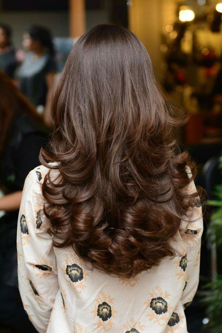 corte de cabelo longo