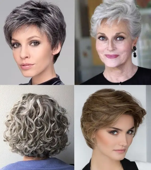 corte repicado curto para mais de 60 anos