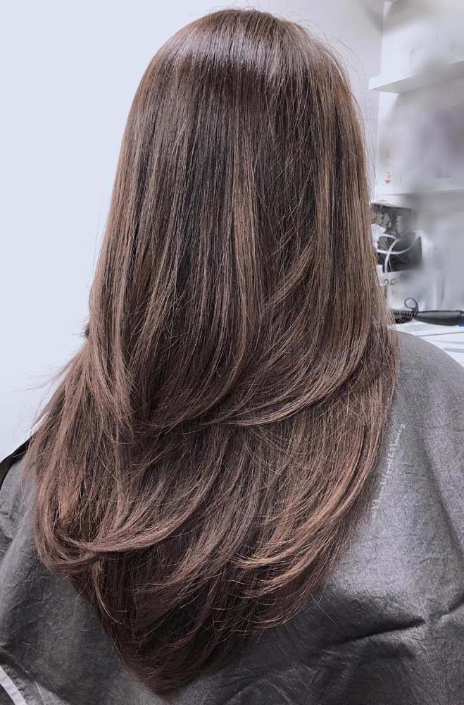 inspiração corte degradê cabelo longo