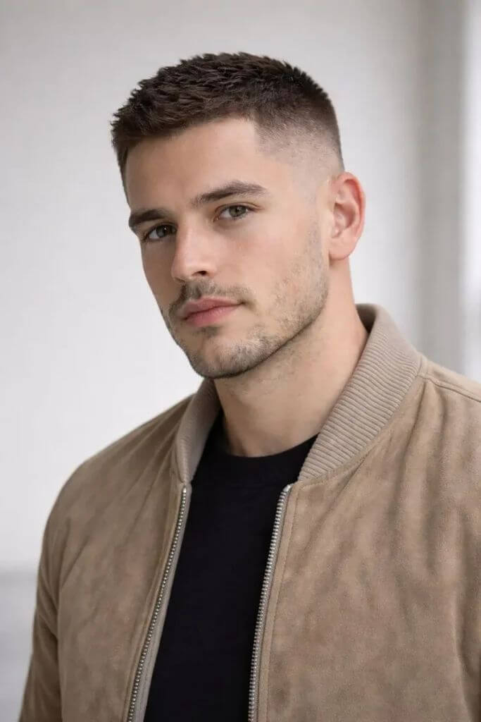 Degradê masculino cabelo fino curto
