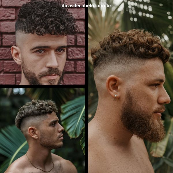 cabelo cacheado masculino