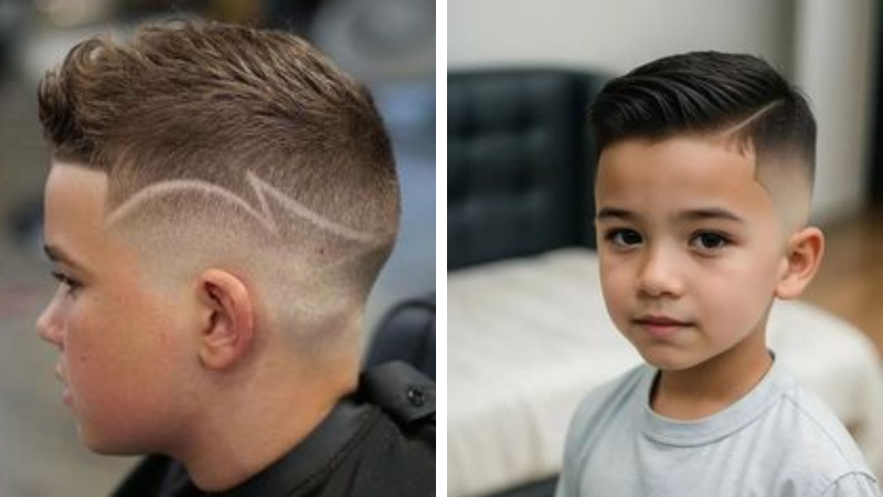 melhores cortes de cabelo liso para meninos