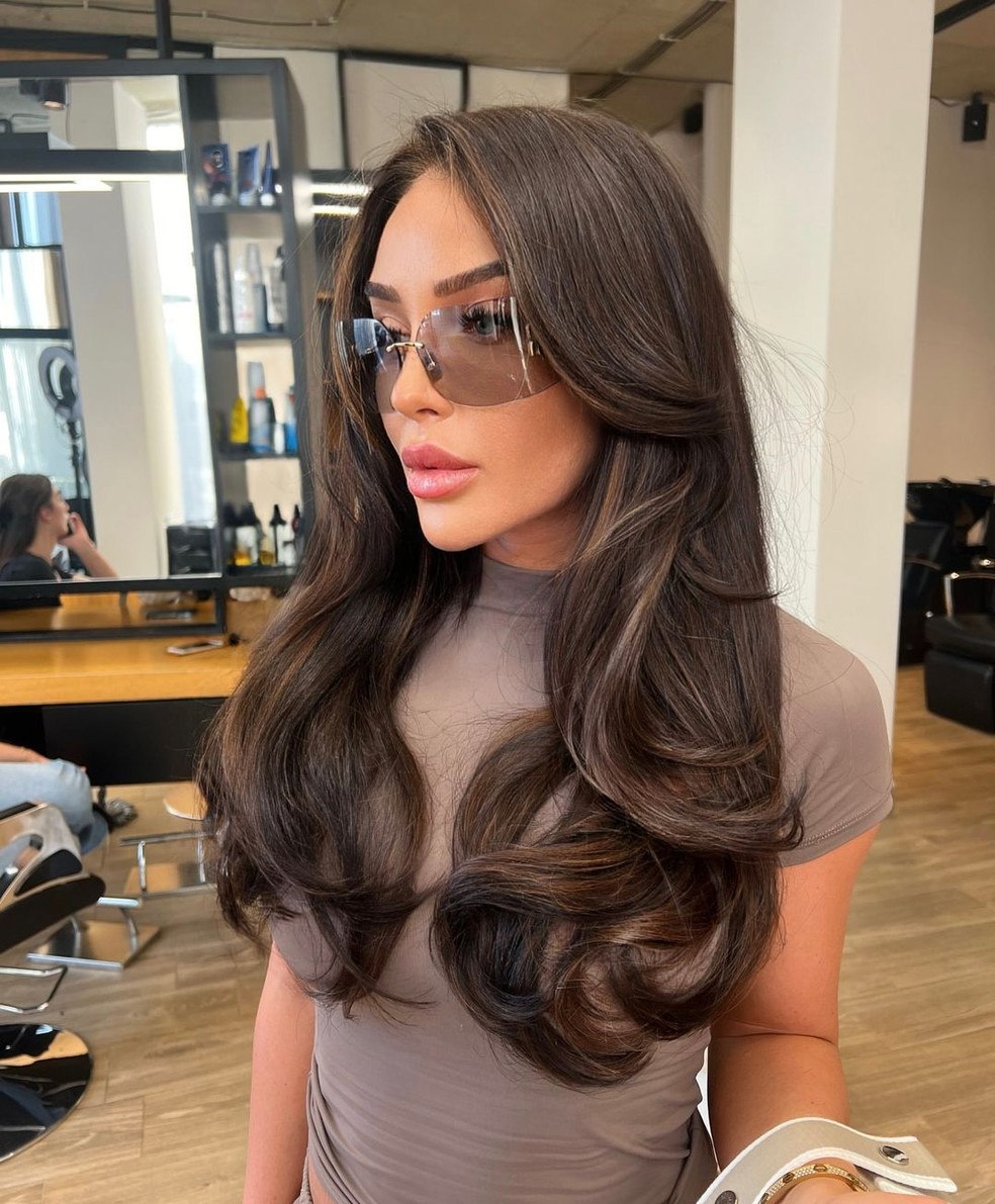 como estilizar franja cortina em cabelo liso