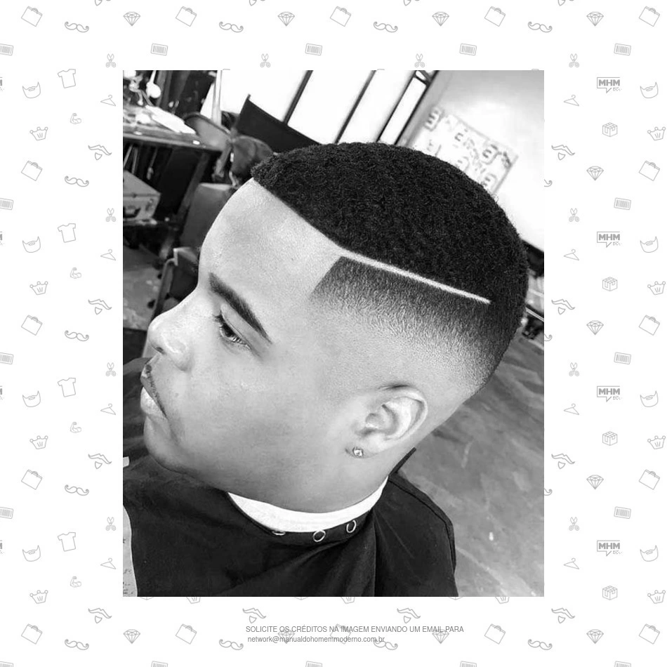 corte social vs corte degradê cabelo crespo