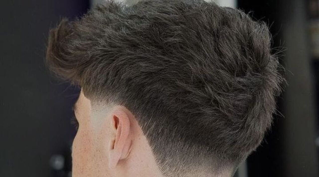 degradê masculino com franja