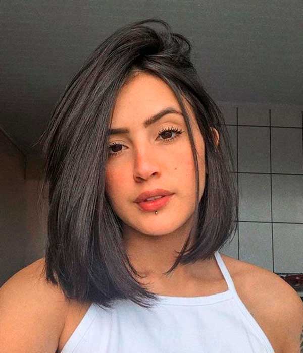 corte chanel cabelo liso
