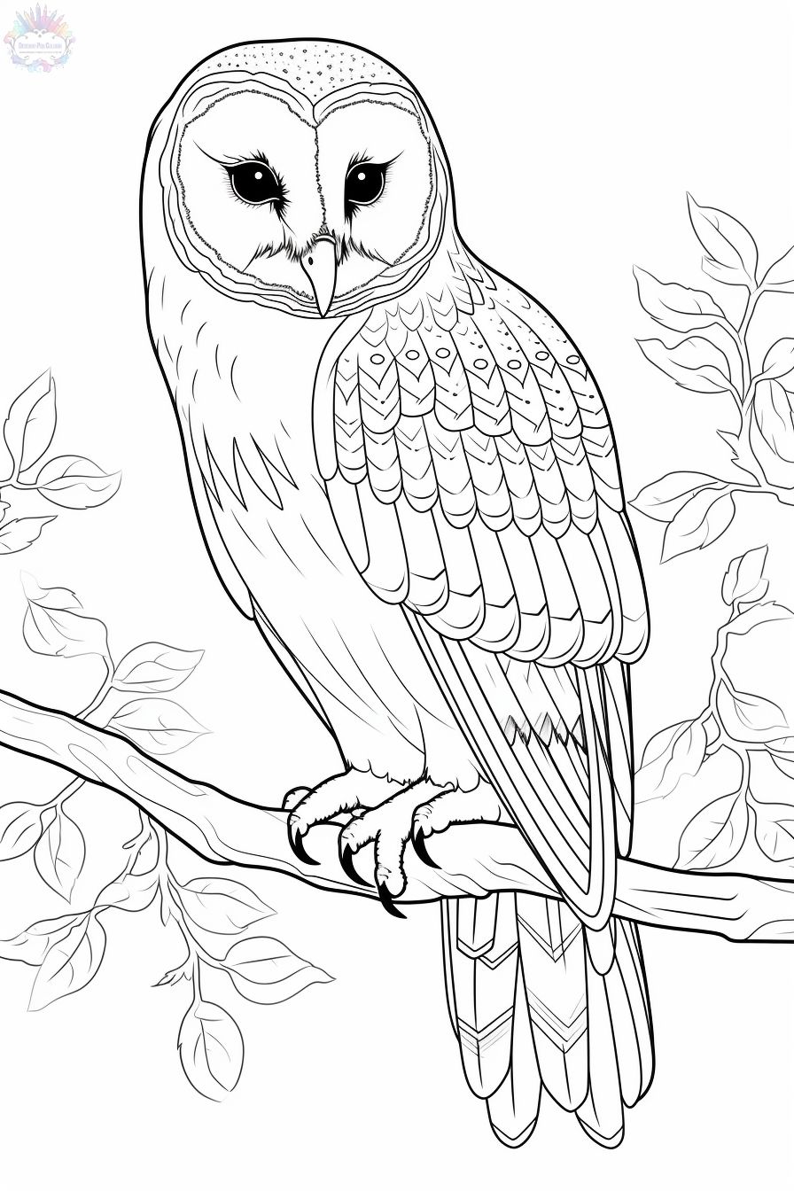 desenho Corujita para pintar