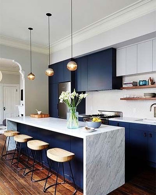 Cozinha Americana Com Pedra De Marmore