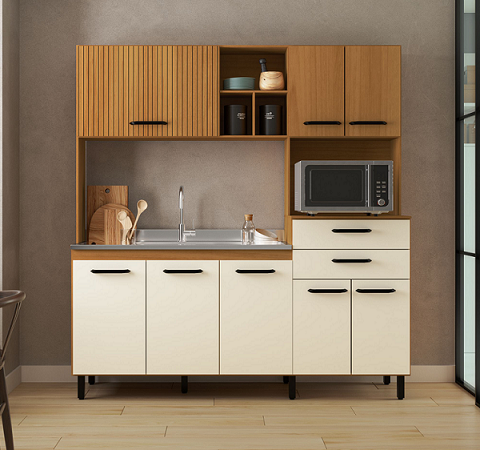 Dicas de Decoração para sua Cozinha Compacta Palmeira Decari