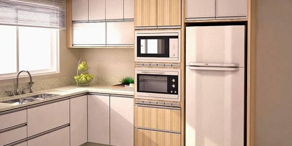 cozinha em L simples