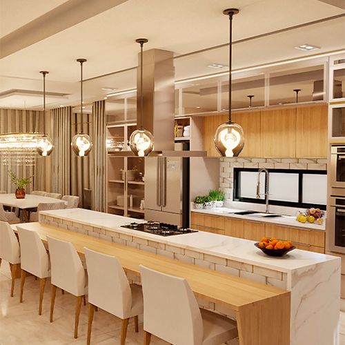 Cozinha com Ilha Central: Funcionalidade e Interação Social