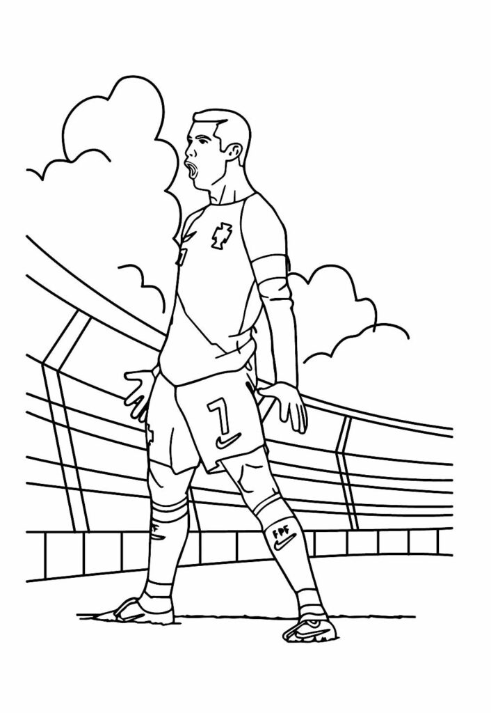 desenhos de futebol para colorir