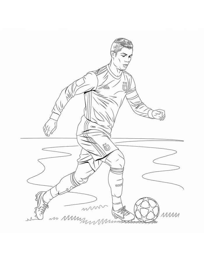 desenhos de futebol para colorir