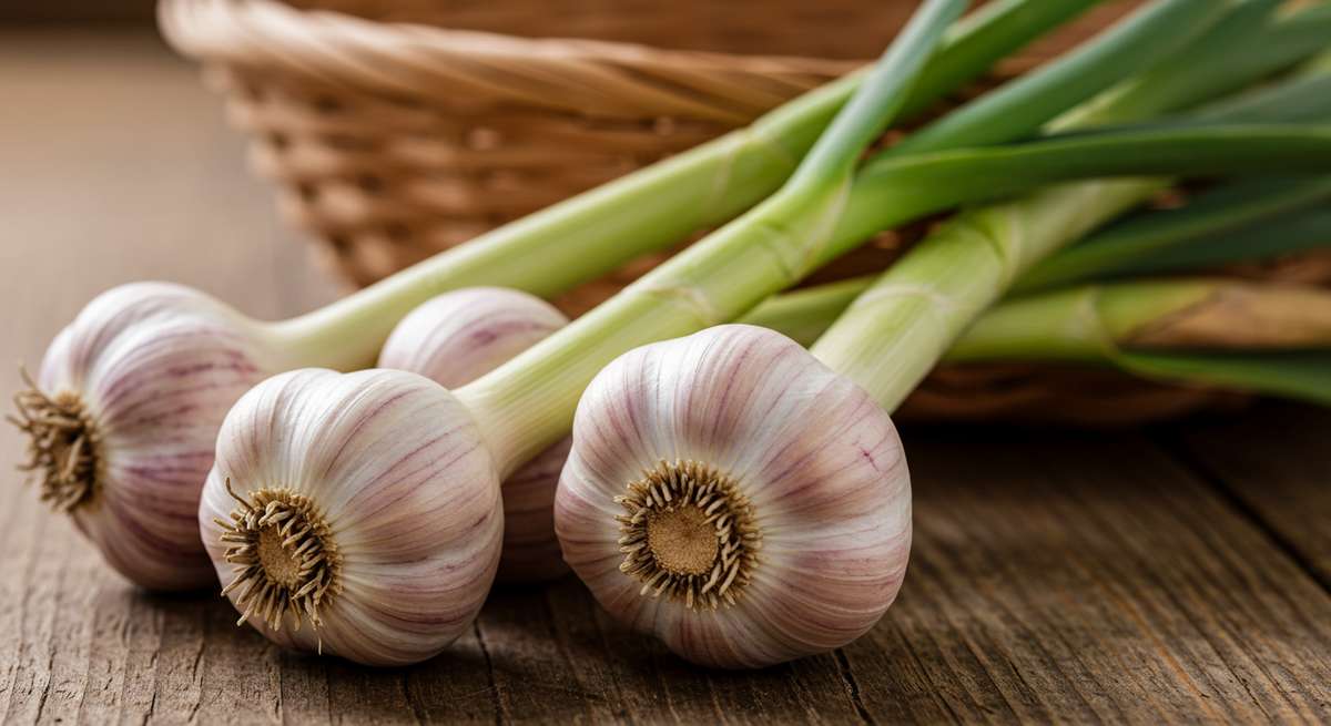 colheita e cura do alho