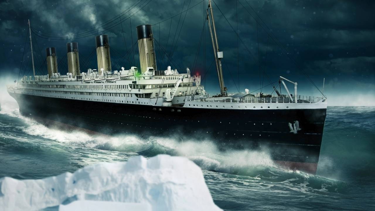 o que aconteceu com o Titanic antes de afundar