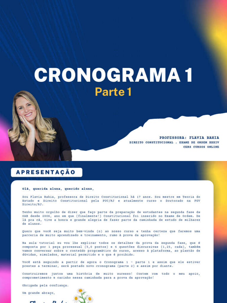 preparação segunda fase oab direito constitucional flávia bahia