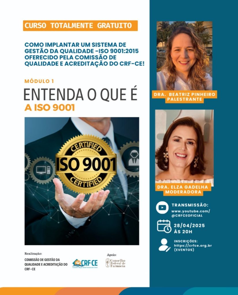 certificação ISO 9001 online grátis