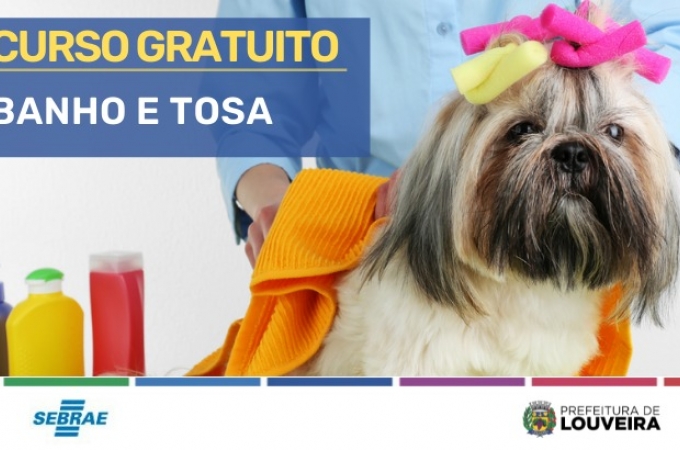 onde fazer curso de banho e tosa grátis