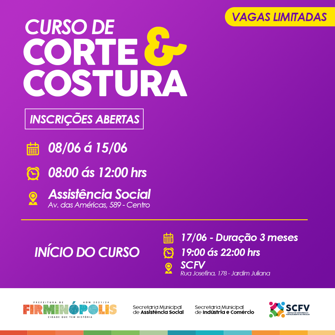curso corte e costura