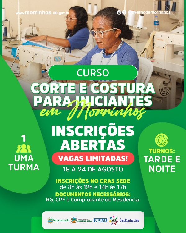 curso corte e costura