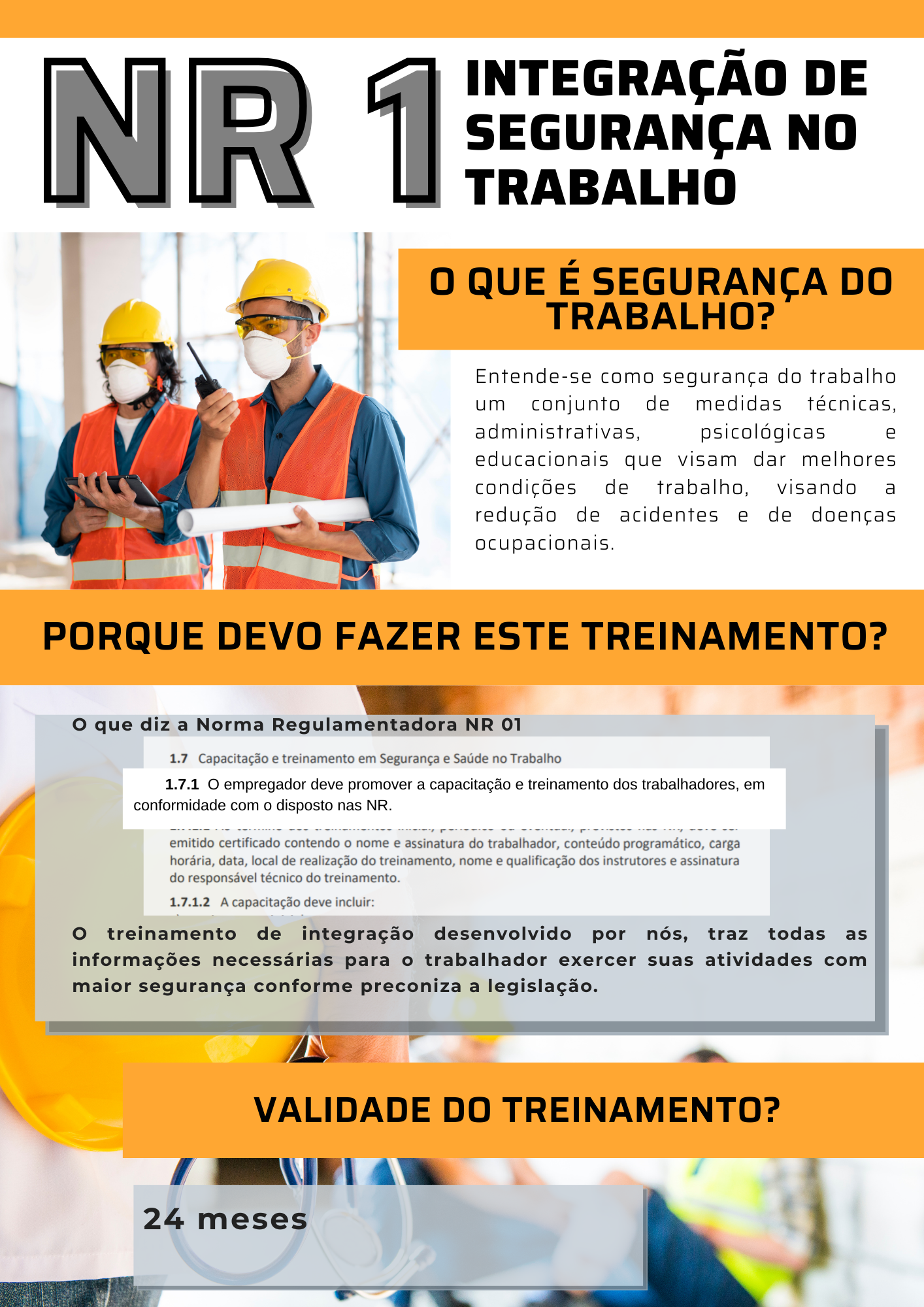 treinamento segurança do trabalho NR1