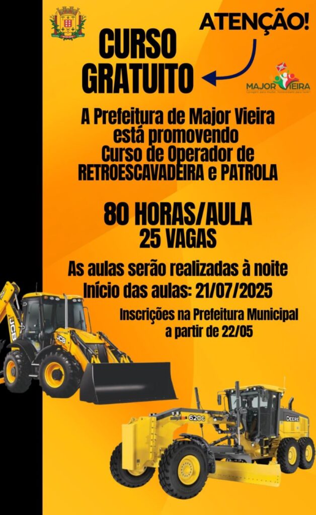 curso operador de retroescavadeira online