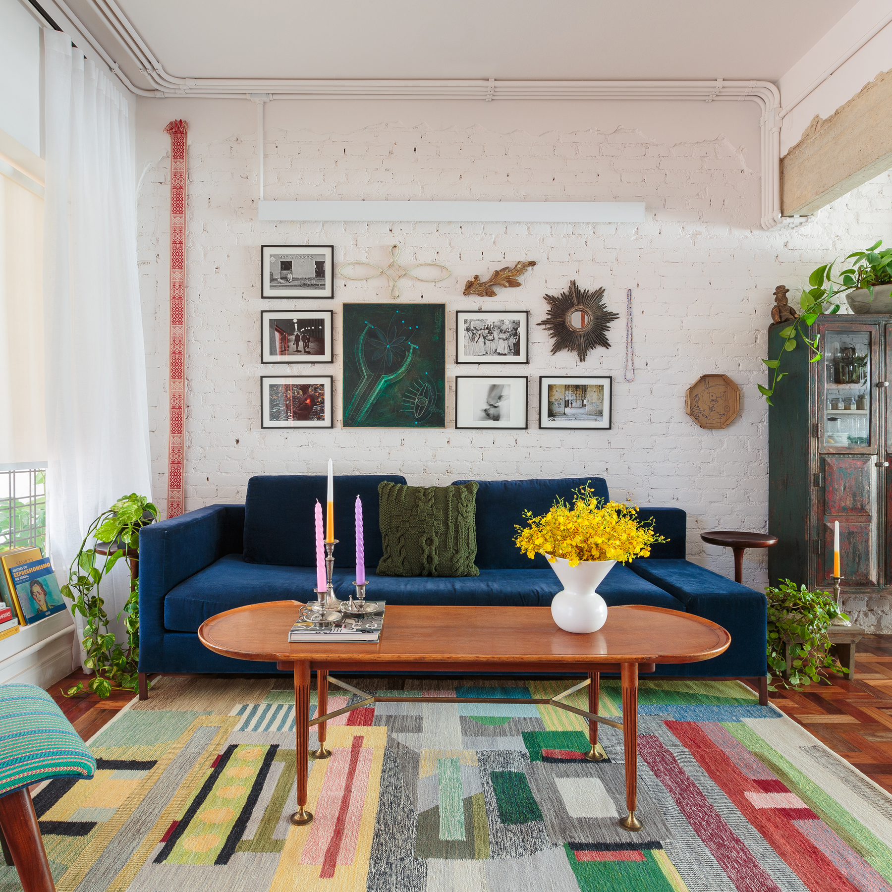 cores vibrantes na decoração