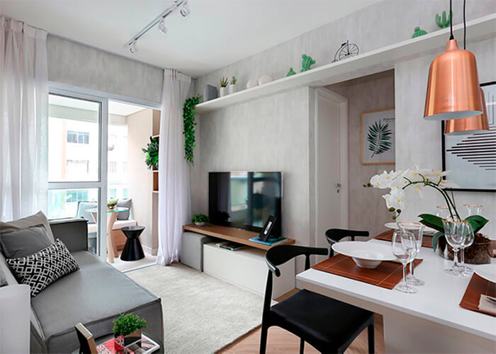 decoracao cozinha pequena com nichos