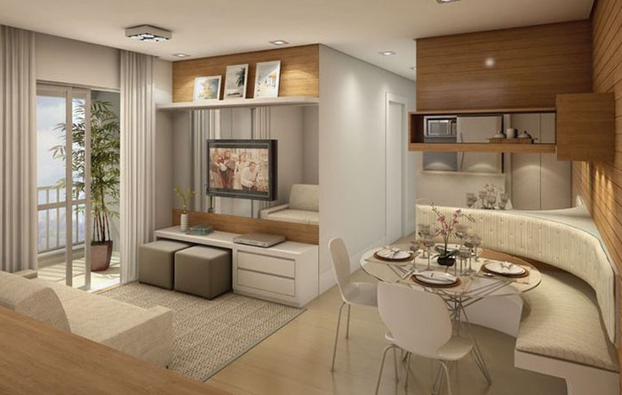 decoracao cozinha pequena com nichos