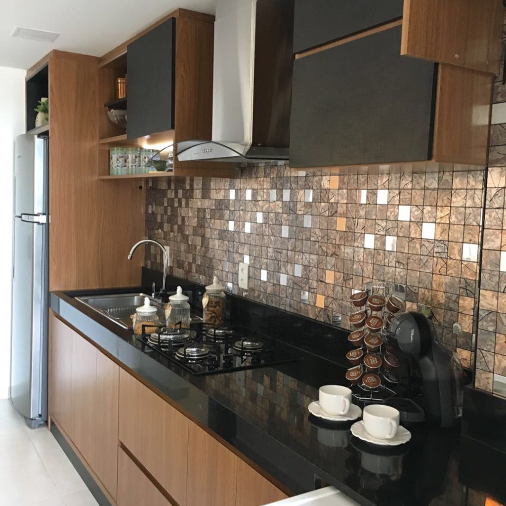 decoração de cozinha com pastilhas adesivas