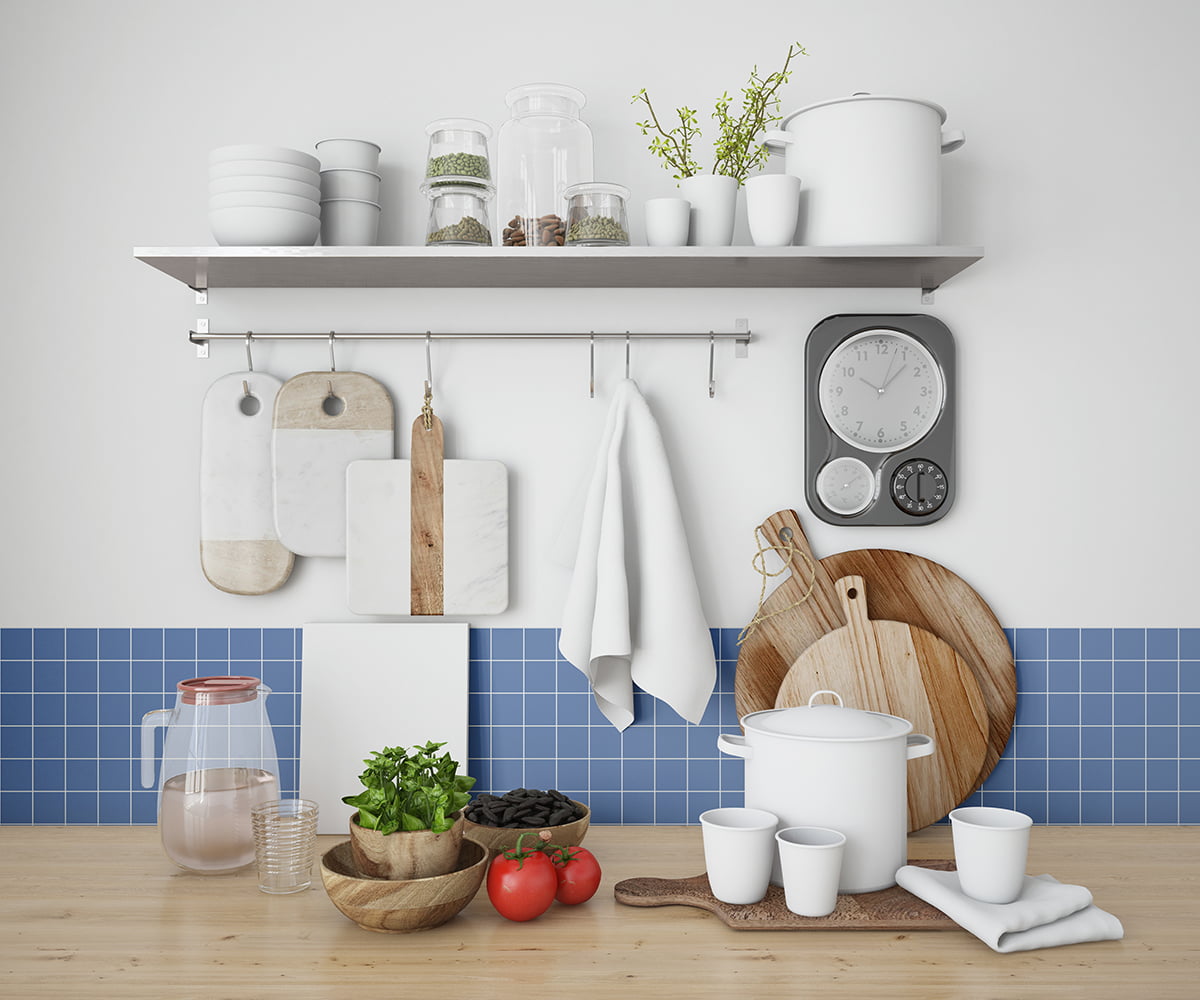 decoração de cozinha com pastilhas adesivas