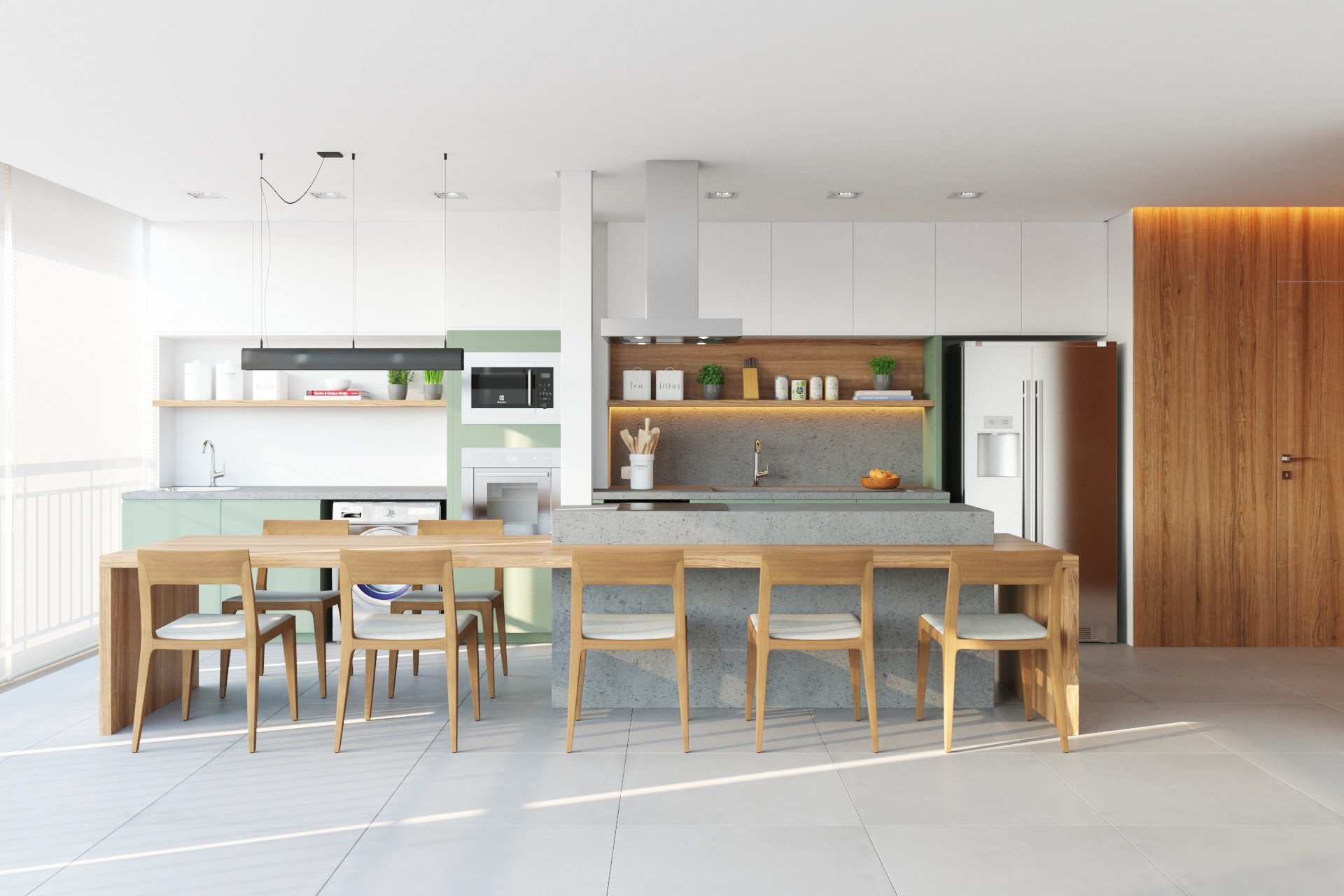 Móveis Planejados: Soluções Inteligentes para Cozinhas com Área de Serviço