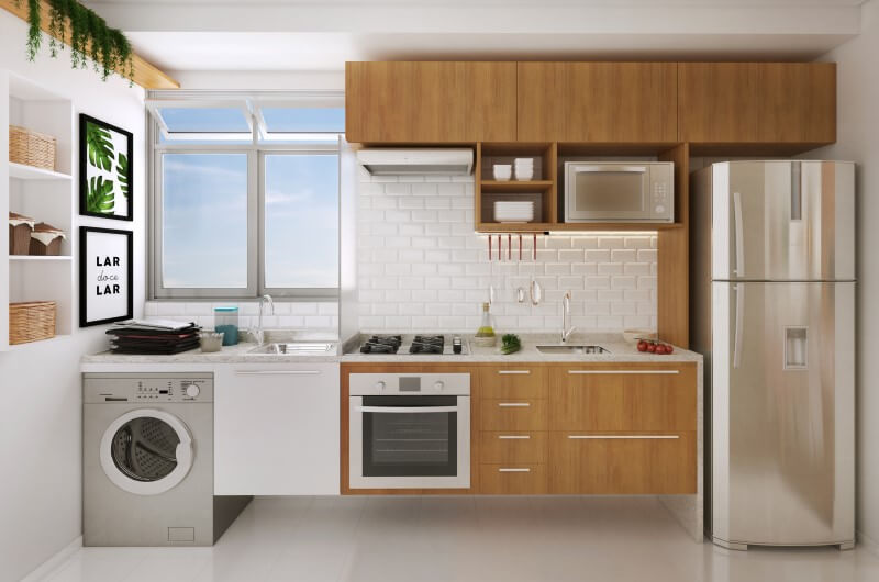 Móveis Planejados: Soluções Inteligentes para Cozinhas com Área de Serviço