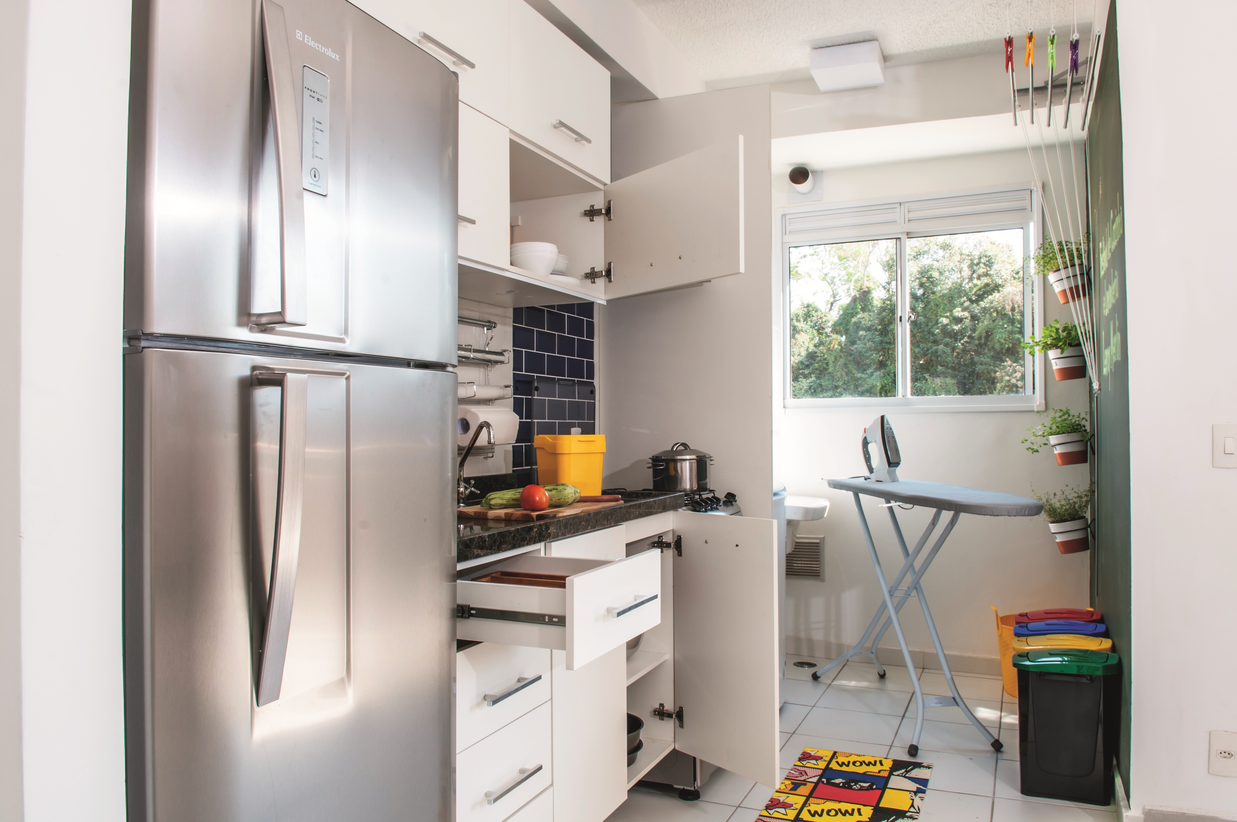 5 Tipos de Divisórias para Cozinha e Lavanderia Integrada