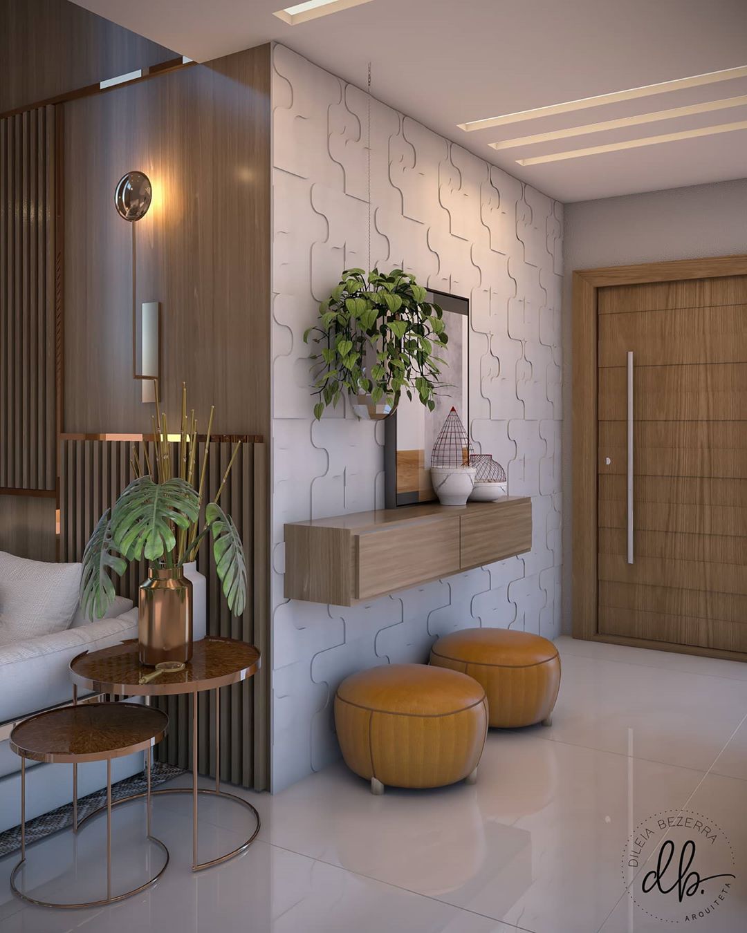 5 ideias de espelhos para ampliar seu hall de entrada pequeno