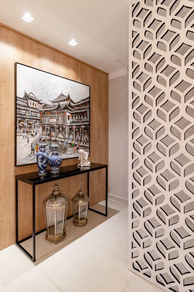 decoração de hall de entrada pequeno