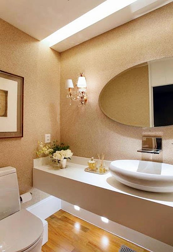 decoração de lavabo moderno