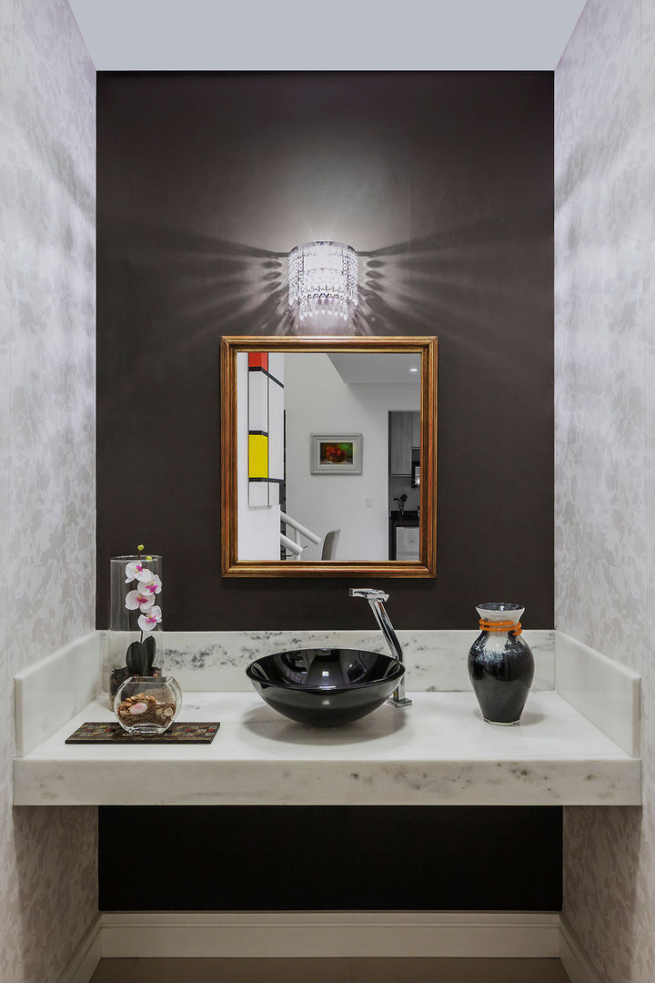 decoração de lavabo moderno